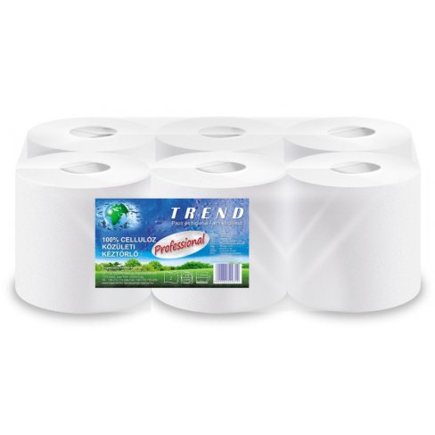 Vásároljon TEKERCSES KÉZTÖRLŐ TREND PROFESSIONAL FEHÉR 2 RÉTEG 19 CM 100 M 100% CELL terméket - 921 Ft-ért